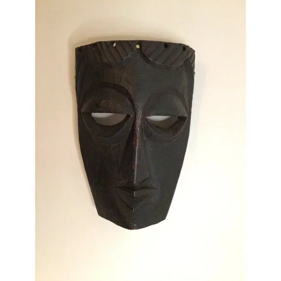 South American Hand Carved Ceremonial Mask from Chile